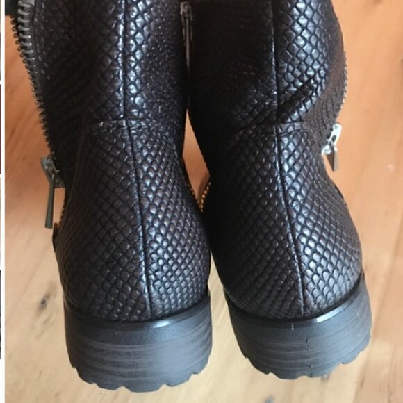 Earthies Sintra 2 Brown leather Ankle boots Size 7 - Picture 3 of 7